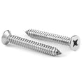 #7 x 1-1/2" Wood Screw 100Pcs 18-8 (304) Stainless Steel Screws Flat Head Phillips Fast Self Tapping Drywall Screws by SG TZH - size: #7 x 1-1/2"