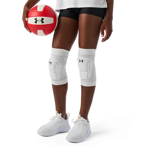 Under Armour 3 Long VB Knee Pads Youth White OSFM - color: White, size: Youth