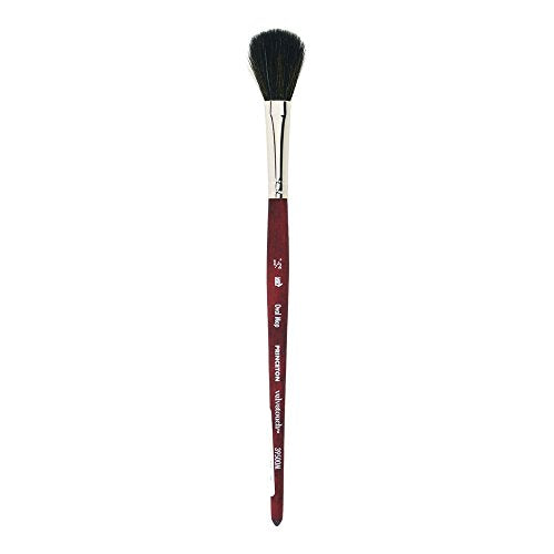 Princeton Velvetouch, Series 3950, Paint Brush for Acrylic, Oil and Watercolor, Oval Mop, 1/2 Inch - size: Size 1/2 inch