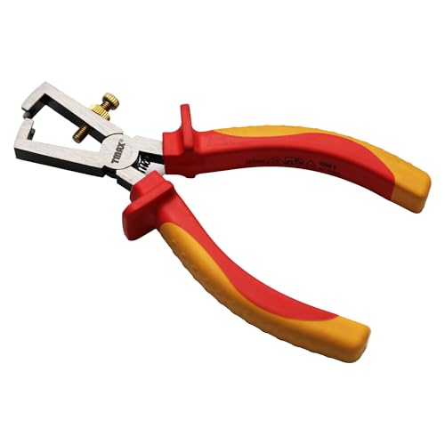 TMAX 6" 1000V VDE Insulated Electrician Wire Stripping Plier, Cr-V - size: 6" pump, style: plier