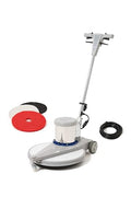20" High-Speed Commercial Floor Burnisher, 1.5 HP, 1500 RPM, 40ft Cord, Rubber Bumper Guard, with Red, White & Black Pads for Cleaning, Polishing & Burnishing - size: 20" Non-Weighted
