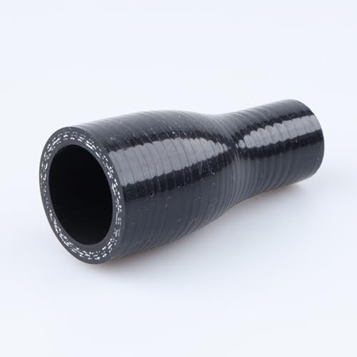 AC PERFORMANCE ID 1" to 1/2" Straight Silicone Hose Reducer Black - color: Black, size: ID 1" to 1/2" (25mm to 13mm)