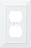 Franklin Brass Classic Architecture (1-Pack) Outlet Covers Pure White 1-Gang Wall Plate Single Duplex Switch Plates Electrical Guard W35242-PW-C - size: 1 Count (Pack of 1), style: Duplex