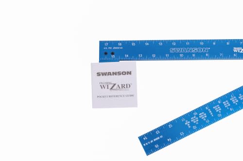 Swanson Aluminum Framing Wizard Folding L Square with Layout Guide, T001WZ | Innovative 5-in-1 layout tool that functions as a square, pitch finder, and line scriber with user manual and allen wrench