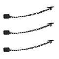 Mega Handles Transom Chain 12-Inch Matte Black (3-Pack) - Window Restraint - color: Matte Black, size: 3 Pack