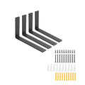 10 Inch Heavy Duty Floating Shelf L Brackets, 160 lbs, 4 Pack - size: 10x6"(4pcs)
