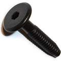 Hard to Find Fastener Black Joint Connector Bolts, Flat Hex Head Bolts for Furniture Construction, Cabinetry, Architecture, Home Improvement, DIY, 1/4"-20 x 1.18", Pack of 10