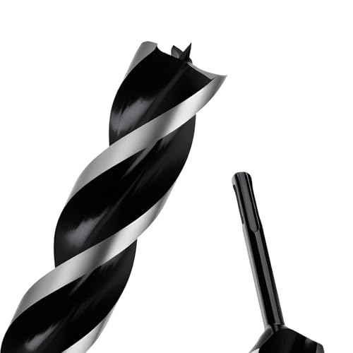 1-1/2" x 12" Auger Drill Bit with SDS Plus Shank for Wood - size: 1-1/2"x12"
