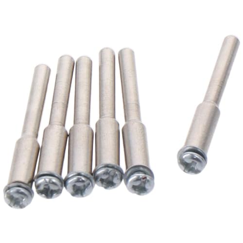 6pcs 1/8" Cut Off Wheel Screw Mandrel Set, HSS Mandrel Holder Compatible with Most Rotary Tool Bit