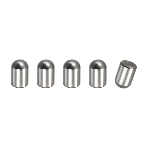uxcell 8x10mm Dowel Pins, 5pcs 304 Stainless Steel Round Head Flat Chamfered End Dowel Pin Bunk Bed Pins Shelf Pegs Support Shelves Fasten Elements - size: 8x10mm