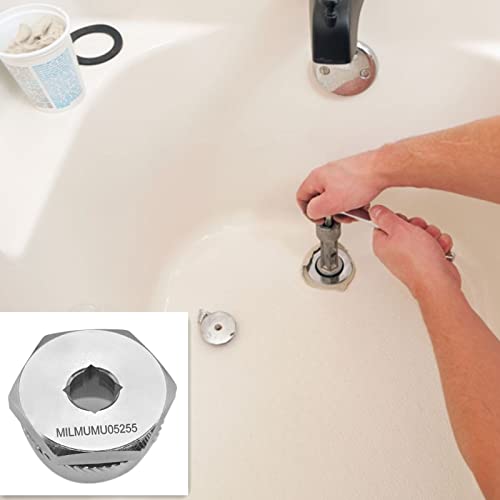 MILMUMU Compatible with Tub Drain Extractor-Removes Stubborn Tub Drains. - color: Chrome