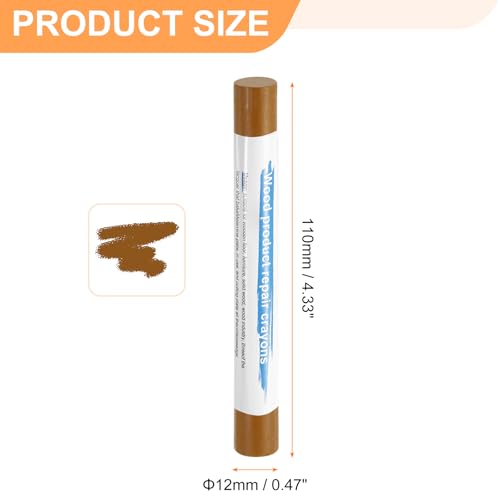 HARFINGTON 5pcs Wood Filler Sticks Wooden Wax Touch Up Furniture Repair Crayons for Scratch Hole Wood, Golden Oak - color: Golden Oak