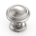 Amerdeco 10 Pack Brushed Satin Nickel Cabinet Knobs Single Hole Cabinet Pulls 1 Inch Drawer Knobs for Bathroom Cabinets ZH0086 - color: Brushed Satin Nickel, size: 1" Single Hole