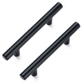 Aegero 10 Pack Cabinet Pulls Matte Black Stainless Cabinet Handles, for Kitchen and Bathroom Cabinets, 5 Inch Length, 3 Inch Hole Center - color: Black