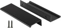 Rergy 10 Pack 3-3/4" Cabinet Pulls Black Finger Pulls for Cabinets - color: Black, size: Hole Center: 3-3/4in(96mm)