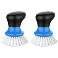 MR.SIGA Dish Scrub Brush, Palm Brush Dish Scrubber, Blue, Pack of 2 - color: Blue