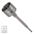 Professional 3-1/8" (80mm) Concrete Hole Saw 220mm SDS Plus & Dust Bag - size: 3-1/8" (80mm)