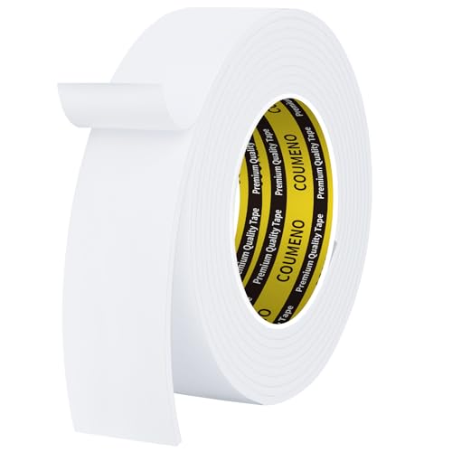 White Foam Tape Weather Stripping Sealing Sponge,1.8in x 16.4FT - color: White, size: 1.8in x 16.4FT