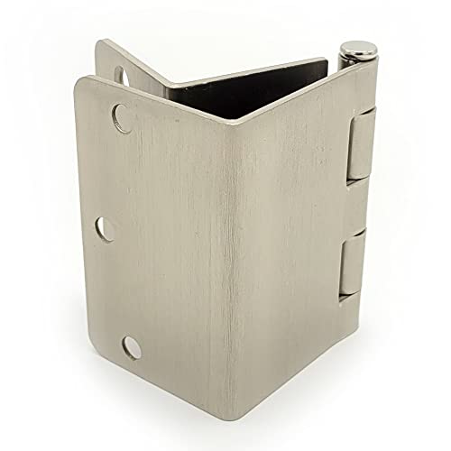 3.5 Inch Swing Clear Offset Door Hinge (1/4" Radius, Satin Nickel) - color: Satin Nickel, size: 1/4" Radius