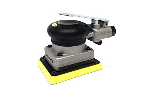 AirVANTAGE Industrial-Grade Orbital Pneumatic 3" x 4" Jitterbug Air Sheet Sander Non-Vacuum, 1/4 in. NPT Air Inlet (NV: PSA Vinyl) - style: NV: PSA Vinyl