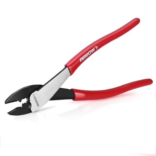 ARROW 9.5" Wire Crimper/Cutter, Wire Crimping Tool, Crimper Tool Electrical - size: 9.5 Inch