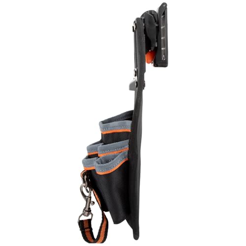Klein Tools MODbox Tool Pouch, Electrician Bag, Quickly Attach and Release from Tool Belts and MODBox Rail System - size: 8-Pocket, style: 8-Pocket Pouch