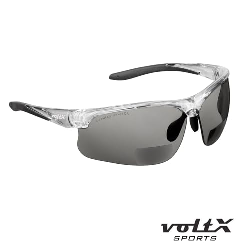 voltX ULTIMATE SPORTS Smoke Bifocal Reading Safety Glasses +1.5 Dioptre - color: Vx612 Smoke, size: +1.5 Dioptre