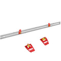 Kapro - 314 Set & Match Ruler - Layout and Marking Tool - Sliding Vials with ⅛ English Gradations - Includes Two Slide & Lock Vials, Zero-Center Scale, and Anti-Slip Feature - Aluminium - 48 Inch - size: 48-Inch, style: Set & Match Ruler