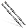 3/4x12 SDS-Plus Rotary Hammer Drill Bit, Carbide Tip 4-Cutter for Brick,Stone & Concrete, Packed of 2pcs. - size: 3/4x12" (2pcs)