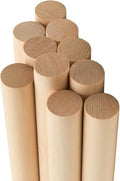 ALBO 1" x 48" Wooden Dowel Rods Set - 25 Pack Birch Natural Long Craft Sticks Rails Shelf Supports Garden Hardwood Smooth Finish Woodworking Material DIY Furniture Bulk Professional - size: 1" x 48" 25 Pcs
