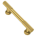10 Pack Vibrant Brushed Moderne Brass Cabinet Pulls 3 Inch(76mm) Heavy-Duty Solid Kitchen Cabinet Handles Cabinet Hardware Drawer Pulls - color: Vibrant Brushed Moderne Brass, size: 3" Hole Center
