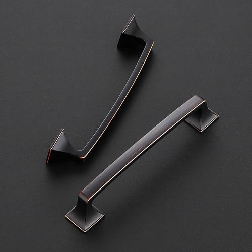 30 Pack Kitchen Cabinet Handles 5 Inch Oil Rubbed Bronze Cabinet Pulls - color: Oil Rubbed Bronze, size: 5 Inch Hole Centers