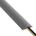 D-Line Cable Protector, 1/2 in H, 6 ft L, 2-3/8 in W, 1 Channel, PVC, Gray CC-4-1 Each - color: Gray, size: 6 Feet