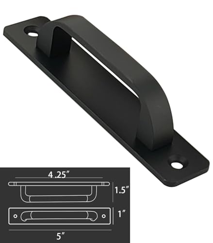 2 Pack 4 1/4 Inch 108 mm Flat Black Cabinet Handles Aluminum Cabinet Pulls Drawer Pulls - color: FlatBlack, size: 4 1/4 Inch