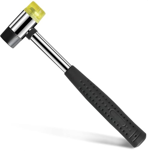25mm Small Rubber Mallet Hammer with Dual Polyurethane & PVC Heads