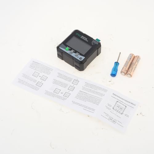 Digital Level Angle Gauge Meter, Magnetic Protractor Inclinometer, Angle Finder Level Box with AAA Battery and screwdriver for Woodworking, Table Saw,Construction with Magnetic Base (Pack of 2) - size: Small (Pack of 2)
