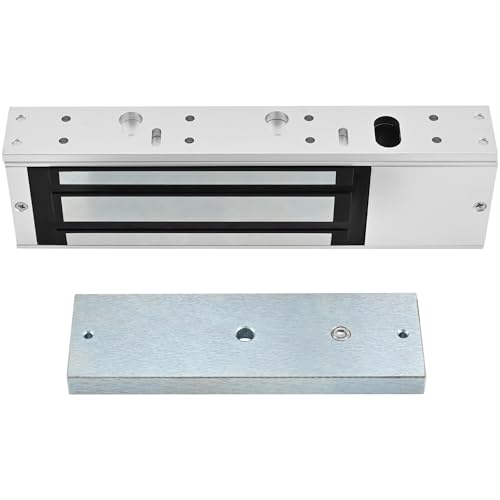 Electromagnetic Door Lock 12V DC Fail-Safe, 1200LBS Heavy-Duty Magnetic Lock, Surface-Mount with ZL Bracket for Metal & Wooden Doors, Office & Commercial Access Contro (E-1200LBS Lock + ZL Bracket) - color: E-1200LBS Lock + ZL Bracket