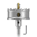 DECKRKAT 2-7/8" TCT Hole Saws for Hard Metal, Heavy Duty 73mm Tungsten Carbide Tipped Hole Cutters Set with Spring-Loaded Pilot Drill Bits for Stainless Steel, Metal, Iron, and Plastic. - size: 2-7/8" (73mm)