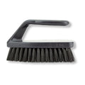SPARTA Scrub Brush with Iron Shaped Handle and Stiff Bristles, Heavy Duty Scrubber Brush for Kitchen, Bathroom, Shower, Tile, Sink, Carpet and Bakepans, Polypropylene, 6 Inches, Black, (Pack of 6) - color: Black, size: 6 Inches (Pack of 6)