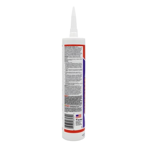 Red Devil 0550 Onetime Lightweight Spackling, 10.1 oz. Cartridge, White, 12 Pack - size: Pack of 12, style: 10.1 oz