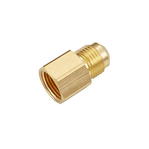 4 PCS 1/2 Inch Brass Propane Adapter Fitting, 1/2"Male Flare x 1/2"Male NPT - size: 1/2"Flare x1/2" NPT