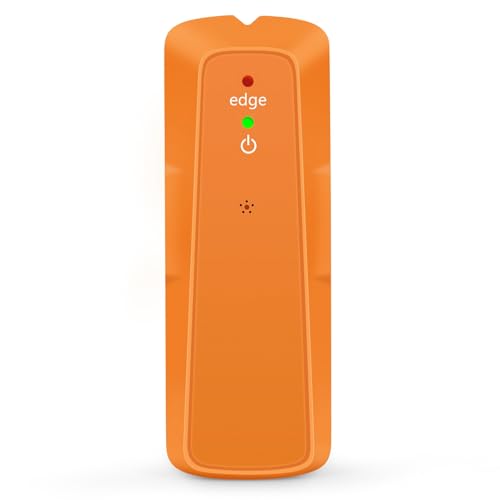 Stud Finder Wall Detector, Electronic LED Sensing Scanner with Audio Alert and Marking Notch for Drywall Plywood Shock Plastic Yellow 1 Pack - color: Orange