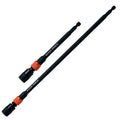 Klein Tools 80208 6 and 12-Inch Dual-Lock Extension Set, 1/4-Inch Hex Shank Impact Bit Holder, Quick-Release Locking Mechanism with Secondary Twist Lock, Compatible with Impact Drivers and Drills - size: 6-Inch and 12-Inch