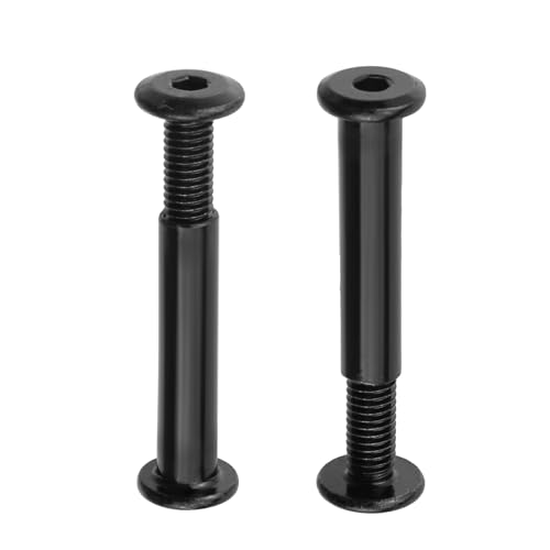 20 Sets M5 x 28mm Black Binding Post Screws,Hex Drive Rivet Socket - size: M5 x 28mm