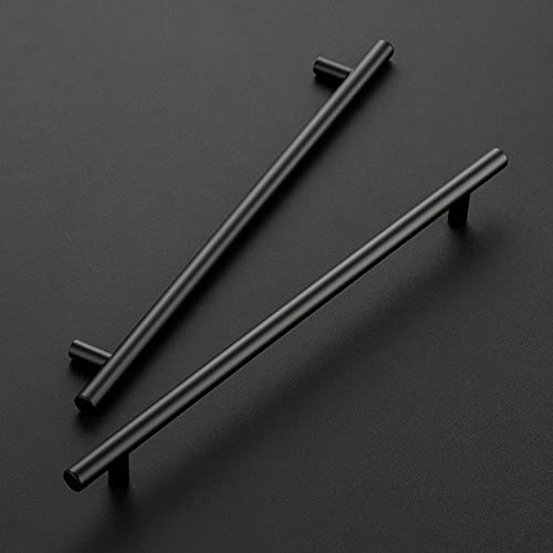 Ravinte Matte Black Cabinet Handles 12-1/2"Length,10" Hole Center,10 Pack - size: 12-1/2 Inch（10 Inch Hole Center）