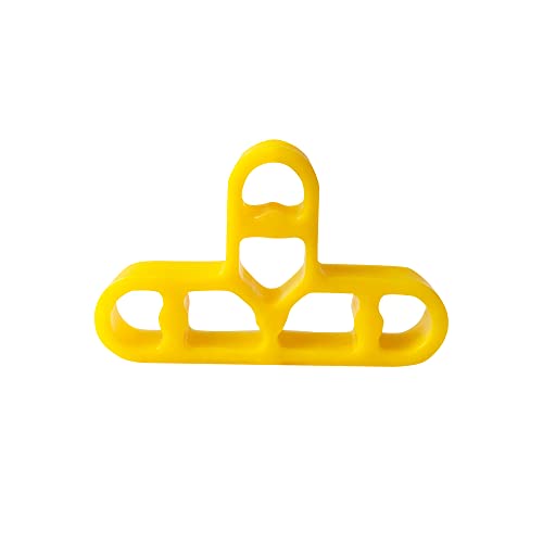 JINYO 3/8 inch 100pcs 10mm Yellow Color Tile Leveling Clips Masonry Paving Spacer Mortar Bricklaying Spacer Thin Ceramic Spacer Kitchen Spacer - color: Yellow