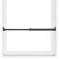 SecurityMan Window Security Bar - Easy Install for Horizontal/Vertical Windows - Adjustable Window Lock Bar (Child Proof/Heavy Duty Iron) - Extendable (14.25" to 37") Security Bars for Windows - Black - color: Black