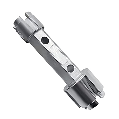Tub Drain Remover Wrench - Dual Ended Zinc Alloy Tool for Bathroom and Bathhouse