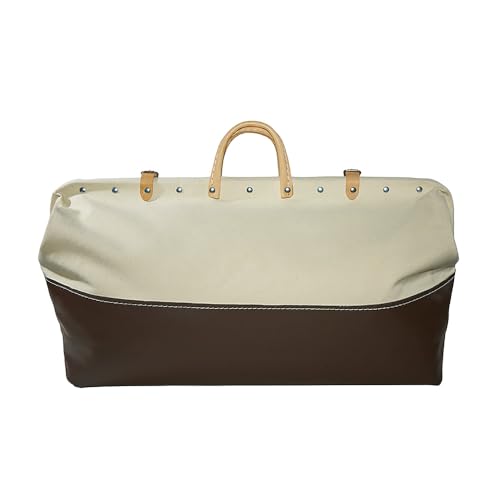 Klein Tools 5105-24 Tool Bag, Heavy Duty Canvas Tool Storage with Moisture-Resistant Vinyl Bottom and Steel Frame for Rugged Use, 24-Inch - size: 24-Inch