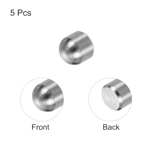 uxcell 6x6mm Dowel Pins, 5pcs 304 Stainless Steel Round Head Flat Chamfered End Dowel Pin Bunk Bed Pins Shelf Pegs Support Shelves Fasten Elements - size: 6x6mm